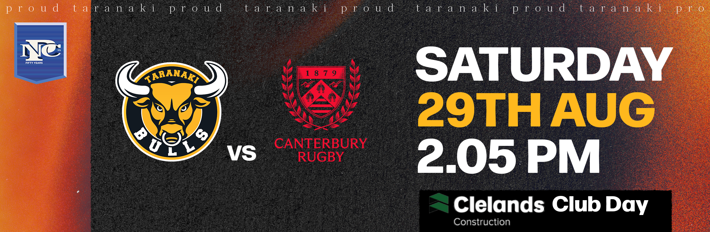 YARROWS TARANAKI BULLS v Canterbury