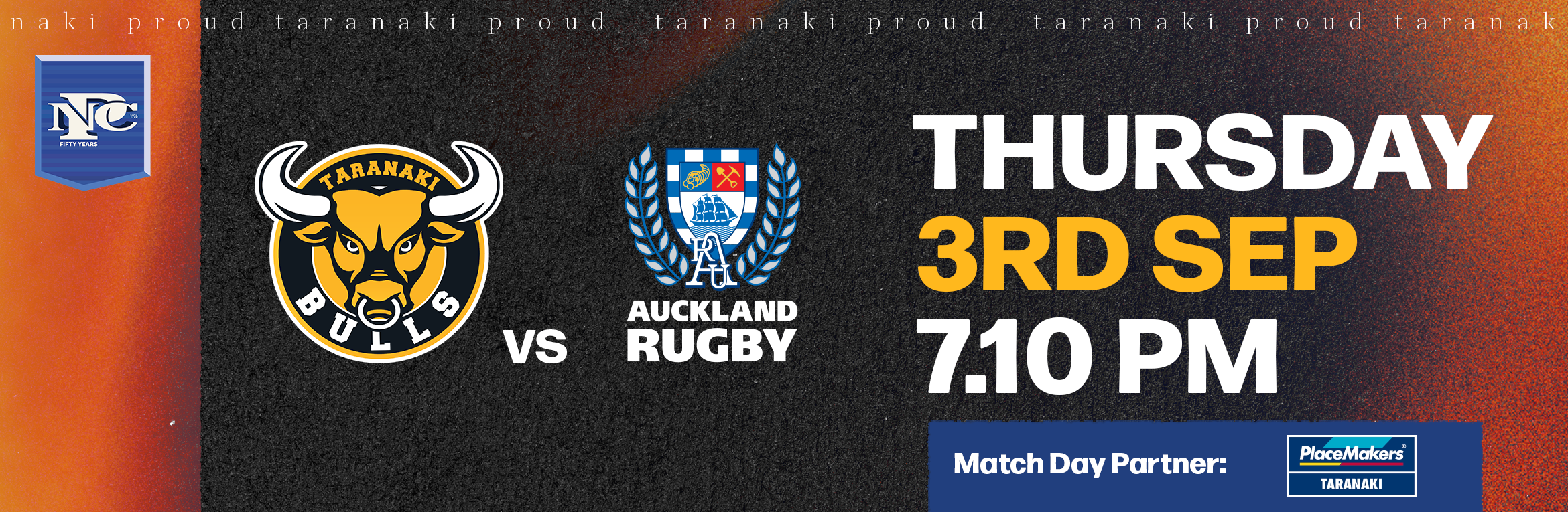 YARROWS TARANAKI BULLS v Auckland