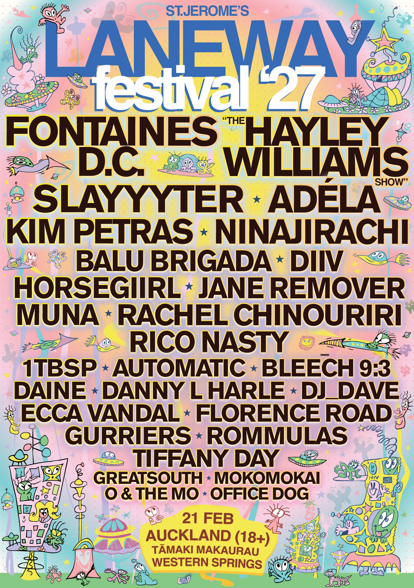 Laneway Festival 2027 Auckland
