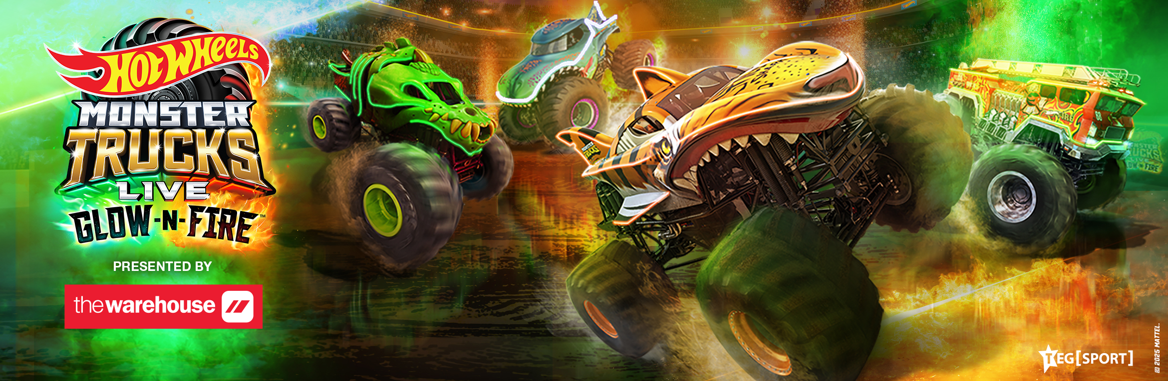 Hot Wheels Monster Trucks Live Glow-N-Fire