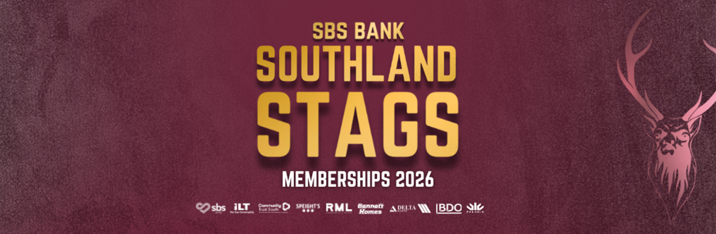 SBS Bank Southland Stags Season Membership Voucher