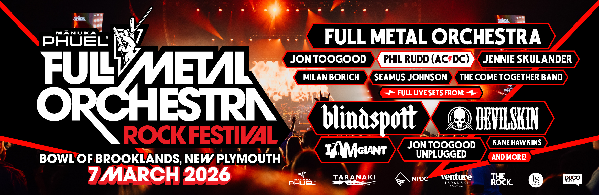 Mānuka Phuel Full Metal Orchestra Rock Festival 